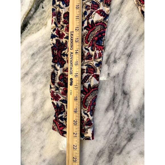 Lucky Brand Beautiful Boho Style Long Sleeve Floral Peasant Top Sz Medium EUC - Picture 5 of 7